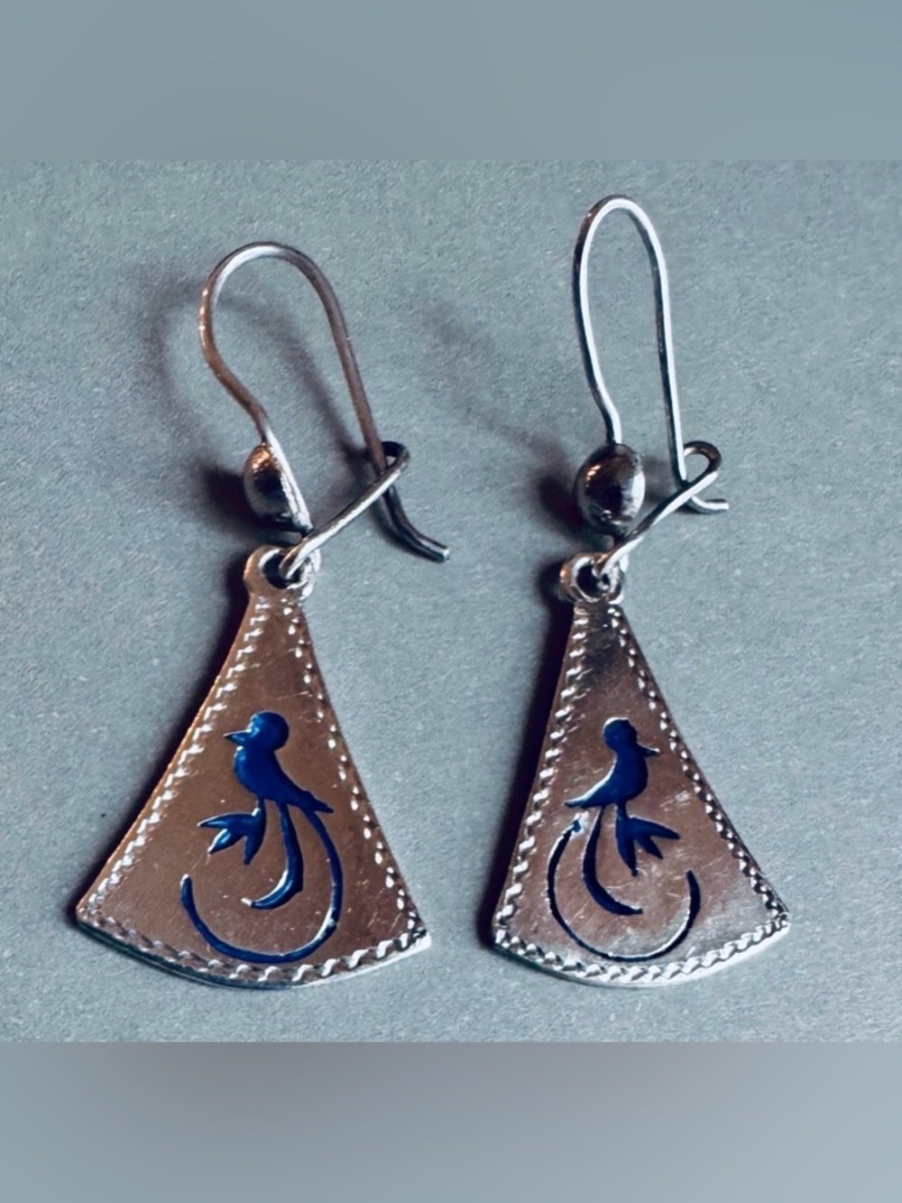 Sterling Silver Quetzal Earrings